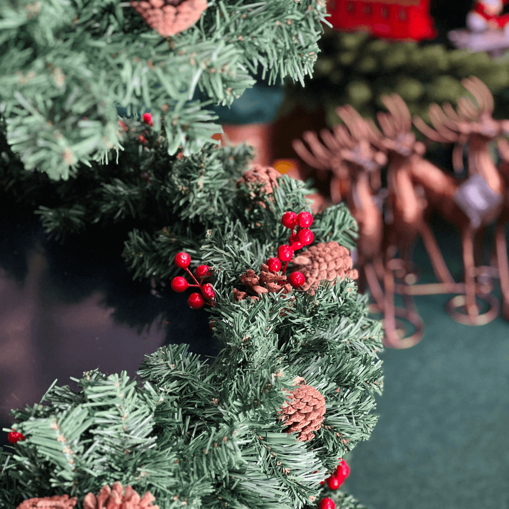 Árvore de Natal com Suporte e 5 Camadas – 2,1m
