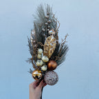Haste Folhagem com Bolinhas Douradas – 70cm