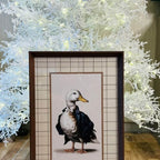 Quadro Classico Pato Terno - 40 Cm x 60 Cm
