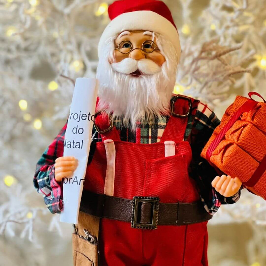 Papai Noel Natal Engenheiro - 45cm