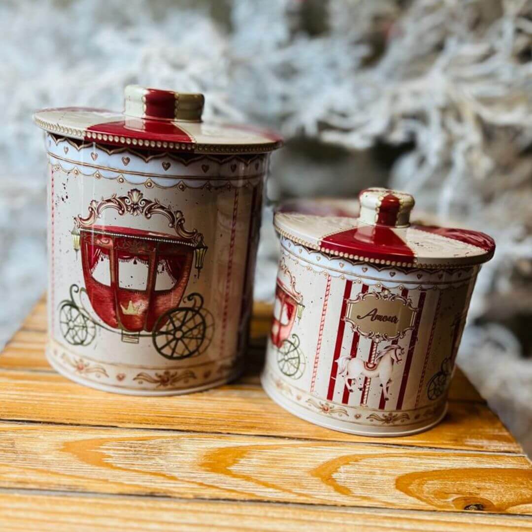 Kit 2 Latas Carrossel