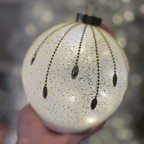 Bola de Vidro com Base LED e Movimento - 18cm