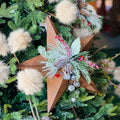 Pendente Estrela de Metal com Folhagem – 40cm
