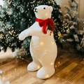 Urso Decorativo com LEDs Branco Quente – 60cm