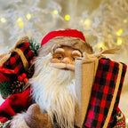 Papai Noel Natalino Com Presente - 45cm