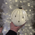 Bola de Vidro com Base LED e Movimento - 18cm