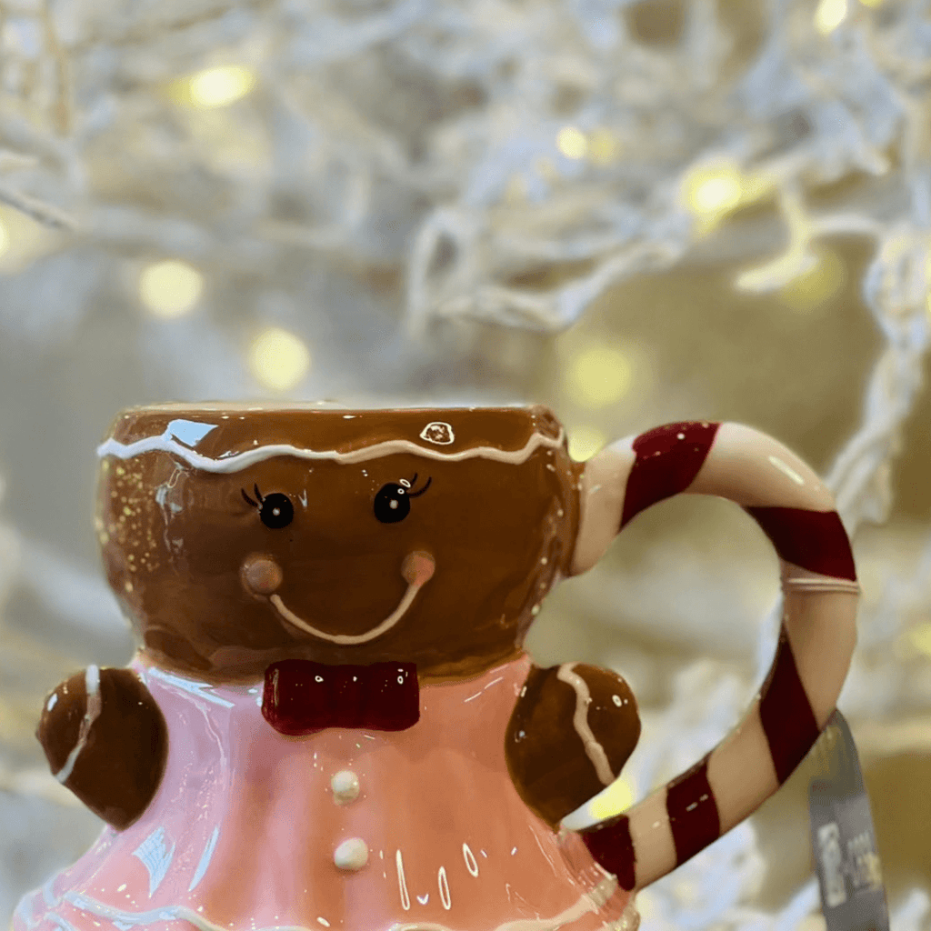 Caneca Natalina Ginger Menina - 11,79cm