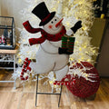 Decoração para Jardim Boneco de Neve – 95 cm