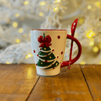 Caneca Natalina com Colher – 11cm
