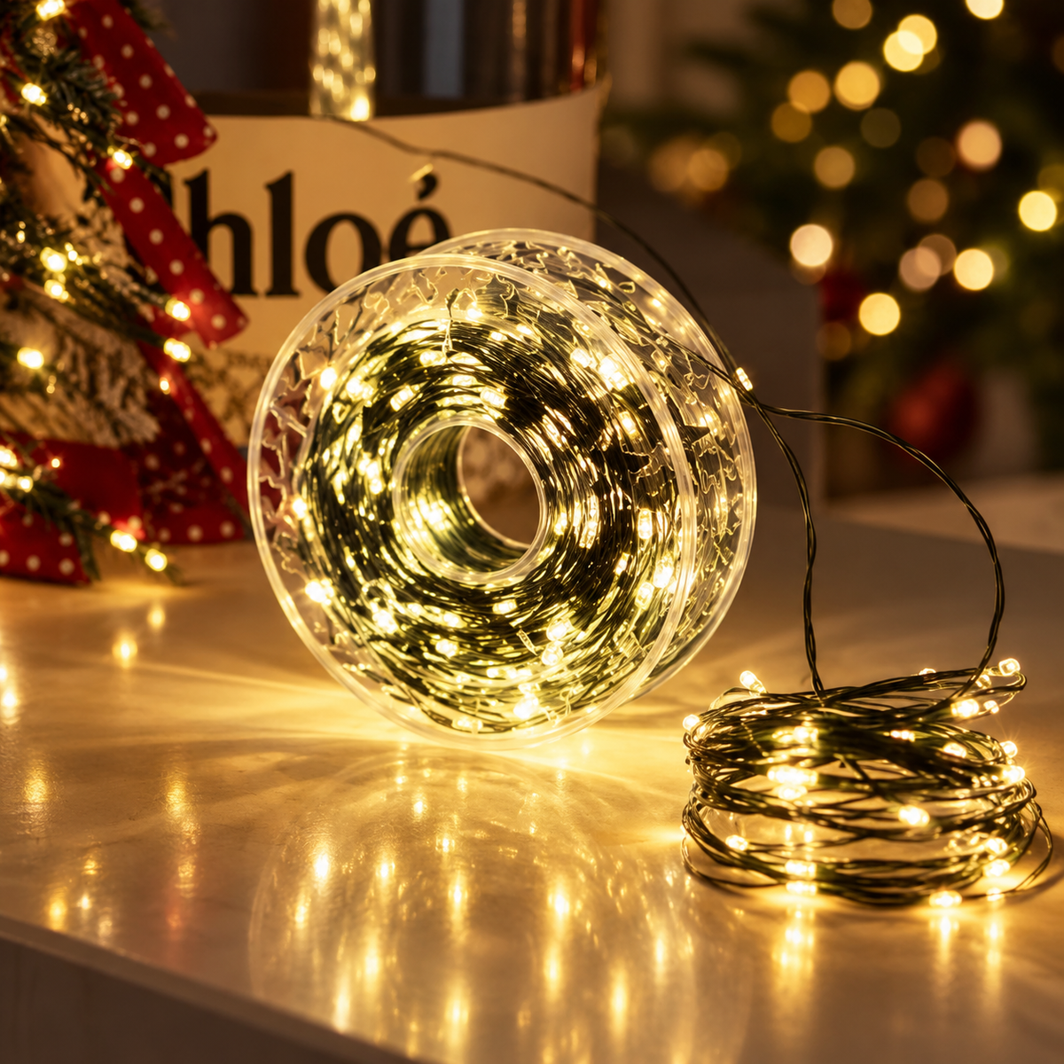 Pisca-Pisca Fio de Fada 100m · 1000 LEDs Branco Quente