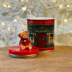Pote Natalino com Urso Estampado - 18,5 cm