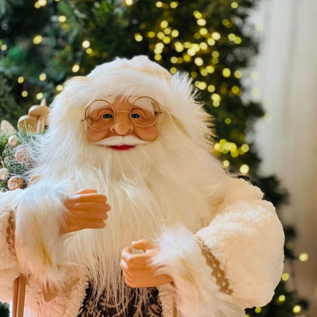 Papai Noel  Branco - 83cm