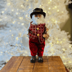 Decoração Papai Noel com Relógio - 30 cm