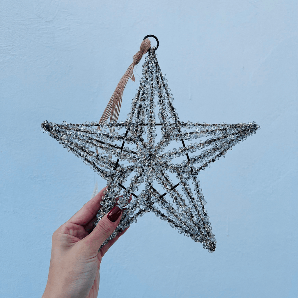Pendente Estrela com Pedraria – 25cm