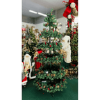 Árvore de Natal com Suporte e 5 Camadas – 2,1m