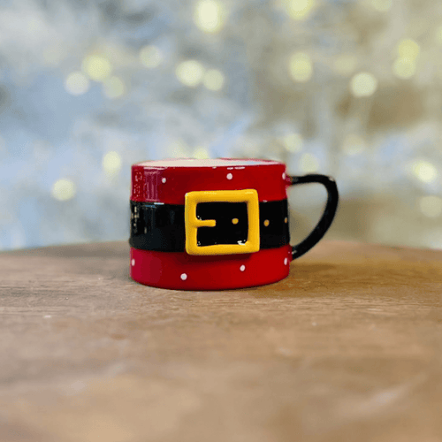 Caneca com Base Papai Noel - 12 cm