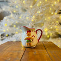 Jarra  Natal C/ Estampa Clara -  11,5cm   C/1 Un